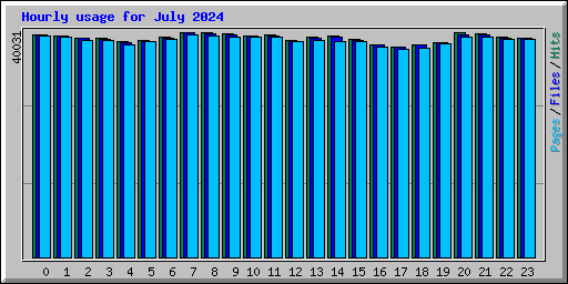 Hourly usage for July 2024